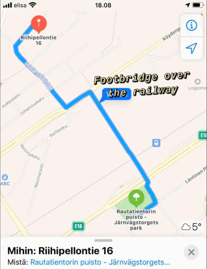 Puutaloyksioe 1 Km Turun Rautatieasemalta Turku Exterior foto